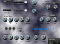 Mono Blue simple mono synth basses leads by Simon Larkin