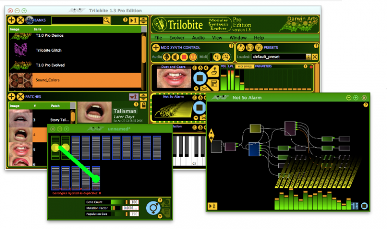 Darwin Arts releases Trilobite 1.3 - Modular Synth Evolver