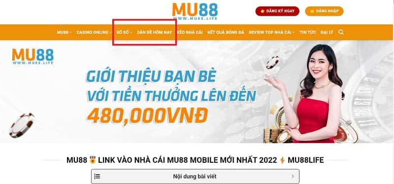 Sơ lược về dàn đề hôm nay mục xổ số-lô đề MU88